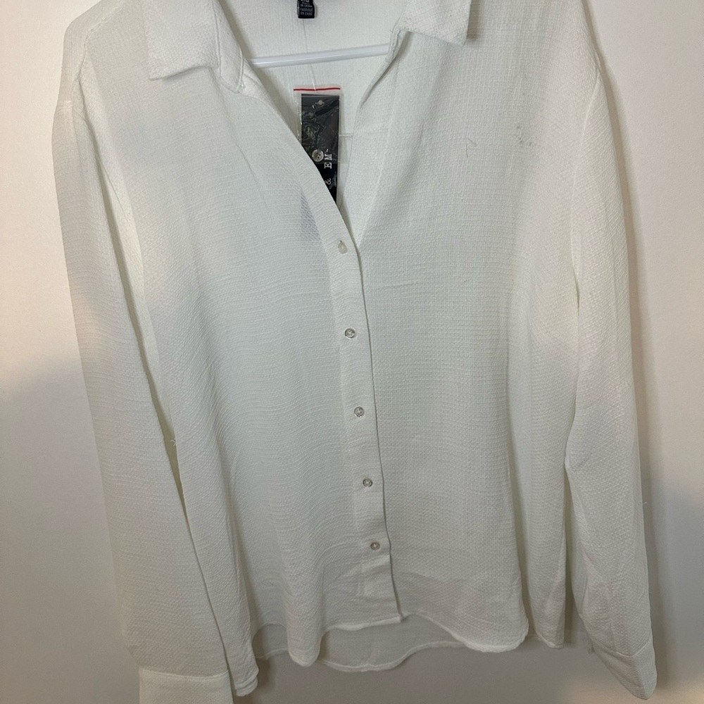 White Button-Up Shirt